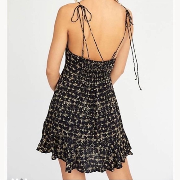 *NEW* Free People Caught up printed slip dress size S - Picture 4 of 14